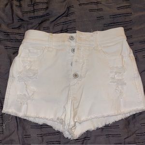 White Hollister shorts